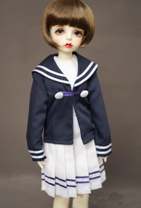 MDD.MSD.お洋服 セーラー服 制服 1/4 球体関節人形用衣装 ドール服 ドルフィードリーム おもちゃ ワンピース 人形24wy009