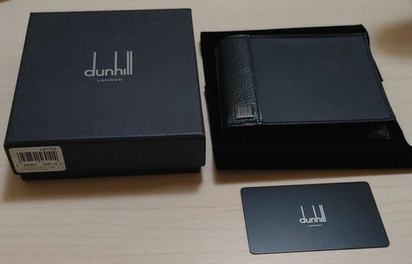 ダンヒル dunhill 二つ折り財布 ブラック