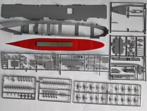 ハセガワ　1/700　アメリカ海軍航空母艦　ハンコック（デカール欠品、難あり品）_画像4