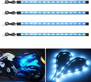 車内用 LEDテープライト フットランプ バイク 両面テープ 足下照明 車内装飾用 テールランプ 15SMD 30CM 12V車用