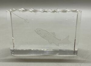 Noritake Noritake paperweight crystal glass fish ornament glass made 