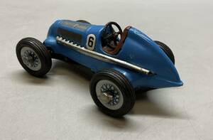 ジャンク Schuco Studio 1050 Mercedes Grand Prix1936 シュコースタジオ ブルー ブリキ ゼンマイ式 