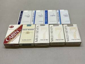 見本 レトロ たばこ包装模型 マイルドセブン / ライト/ スーパーライト / キャビン / フィリップモリス 9個セット まとめ タバコ ダミー