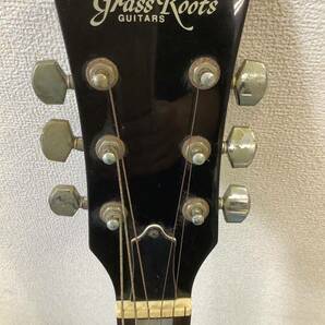 ジャンク品 Grass Roots グラスルーツ GUITARS エレキギター レスポールタイプ 紫の画像2