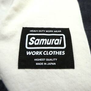 極美品 大きいサイズ38 SAMURAI JEANS サムライジーンズ SAMURAI WORK CLOTHES サムライワークローズ TCワークパンツ 紺 SWC500TC18-IBの画像7