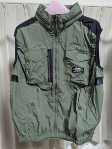 バートル空調服 AC1154 ミルスグリーン XL サイズ 2022年モデル 中古 美品