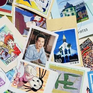 ≪紙付き記念切手100g≫ 〔B33〕2024年入手のキロボックスから記念切手★アニメ・漫画の切手含 機械印 満月印含 使用済切手の画像10