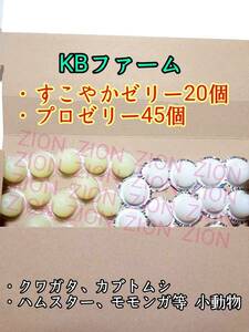 KBファーム すこやかゼリー16g 20個 プロゼリー16g 45個 クワガタ カブトムシ 小動物 ハムスター モモンガ ハリネズミ 昆虫ゼリー