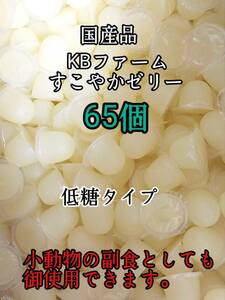 国産 昆虫ゼリー 低糖タイプ すこやかゼリー16g 65個 クワガタ カブトムシ 小動物 ハムスター モモンガ ハリネズミ KBファーム