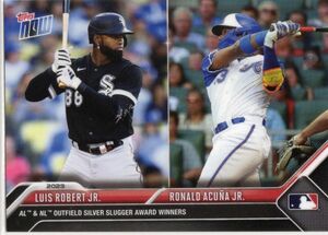 ［即決］Topps Now 外野手 Luis Robert Jr. / Ronald Acua Jr. Silver Slugger Awards 2023 SS-6 シルバー・スラッガー賞