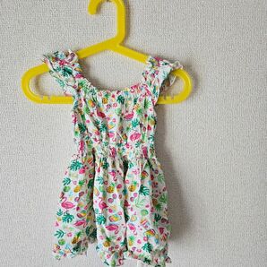 【美品】子供服　ベビーワンピース　ノースリーブワンピース　80ｾﾝﾁ　ベビザらス　トイザらス　夏服　総柄