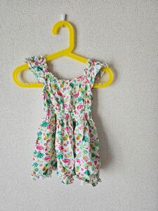 【美品】子供服　ベビーワンピース　ノースリーブワンピース　80ｾﾝﾁ　ベビザらス　トイザらス　夏服　総柄