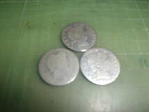 アメリカ25セント硬貨×3枚（1909年）_画像1