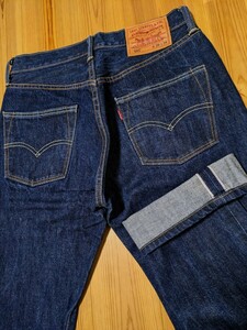 希少!日本モデル!正規品!Levi’sリーバイス限定00501-1165赤耳セルヴィッチ牛革パッチ美品デニムパンツジーンズ29