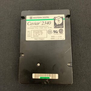 K628　ウエスタンデジタル　Caviar 2340　WDAC2340　 動作確認済　340MB　ハードディスクドライブ