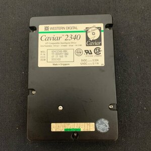 K598　ウエスタンデジタル　Caviar 2340　WDAC2340　 動作確認済　340MB　ハードディスクドライブ