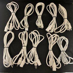 L001 power supply cable 1.8m 3 pin white color 10 pcs set 