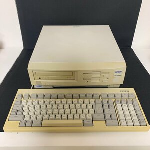 L032　希少　EPSON　PC-586RV2　EPSON純正キーボード付　メンテナンス品　1円スタート