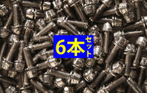 64チタンボルトM5×16ｍｍ シルバー6本ステム用【1.9g/本】_画像7