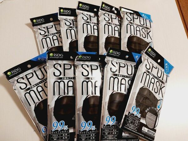 SPUN MASK スパンマスク 不織布マスク 裏地 ガーゼ　7枚入り×10袋　70枚