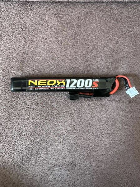 NEOX 7.4V 1200mAh 25〜50C リポバッテリー