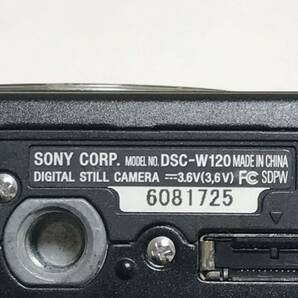 SONY ソニー Cyber shot DSC-W120コンパクトデジタルカメラ 4x OPTICAL ZOOM 7.2 MEGA PIXELS の画像10