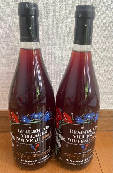 古酒 ワイン 2本セットBEAUJOLAIS VILLAGESNOUVEAU 2003 2004