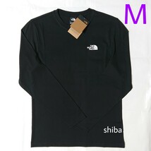 THE NORTH FACE ノースフェイス シンプル ドーム 長袖 ロンT ロング tシャツ ブラック 黒 ホワイト 白 海外M_画像1