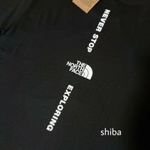 THE NORTH FACE ノースフェイス　tシャツ 半袖 バーティカル 黒 ブラック 白 ホワイト 海外XLサイズ_画像2