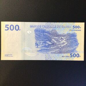 World Paper Money CONGO DEMOCRATIC REPUBLIC 500 Francs【2002】〔G&D〕の画像2