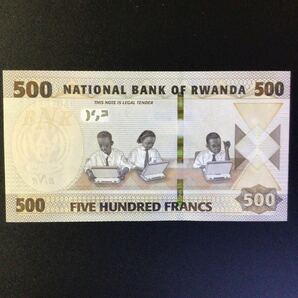 World Paper Money RWANDA 500 Francs【2019】の画像2