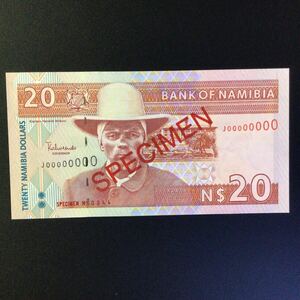 World Paper Money NAMIBIA 20 Namibia Dollars【2002】〔SPECIMEN〕