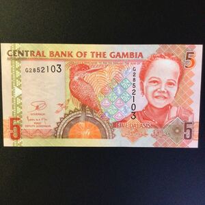 World Paper Money GAMBIA 5 Dalasis【2006】