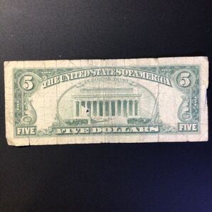World Paper Money UNITED STATES OF AMERICA 5 Dollars【1969C】の画像2