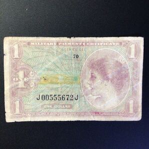 World Paper Money UNITED STATES OF AMERICA 1 Dollar【1965】〔Series 641〕の画像1