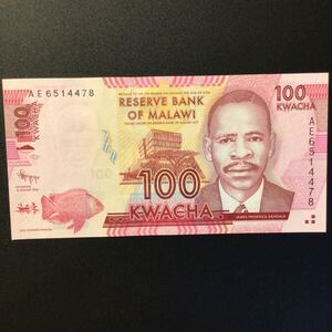 World Paper Money MALAWI 100 Kwacha[2012]