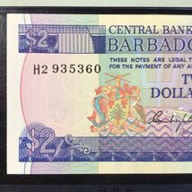 World Banknote Grading BARBADOS《Central Bank》2 Dollars【1980】『PMG Grading Gem Uncirculated 66 EPQ』_画像4
