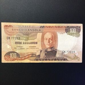 World Paper Money ANGOLA 100 Escudos【1972】の画像1