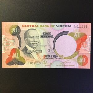 World Paper Money NIGERIA 1 Naira【1984-2000】