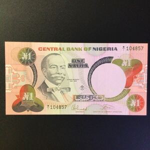 World Paper Money NIGERIA 1 Naira【1984-2000】.