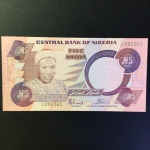 World Paper Money NIGERIA 5 Naira【1984-2000】