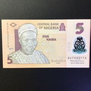 World Paper Money NIGERIA 5 Naira[2013]