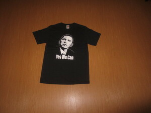 古着　Tシャツ　ブラックM　FRUIT OF THE LOOM　Obama　オバマ大統領
