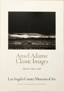 アンセル・アダムス/ ANSEL ADAMS “MOON RISE, HERNANDEZ, NEW MEXICO” ビンテージ ポスター P-074