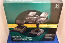 レア 未使用 Logitech Flight System G940 ジョイスティック フライトシミュレータ FFB 3点セット フライトシム DCS ラダー スロットル_画像1