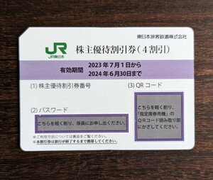 JR東日本株主優待券1枚 