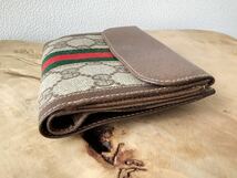 【OLD GUCCI】オールドグッチ　二つ折り財布　gucci accessory collection　アクセコ　小銭入れ有_画像3