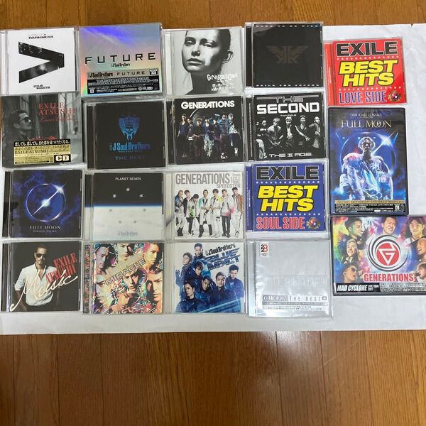 EXILE系のCDアルバム17枚とDVD2枚セット