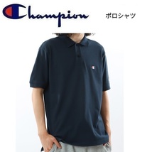 Champion チャンピオン ポロシャツ ネイビー 4L　C3-Z358L　メンズ　キングサイズ　ポロシャツ_画像3