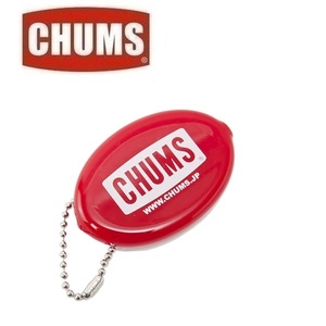 CHUMS チャムス ロゴクイコインウィズボールチェーン レッド CH61-1150　コインケース　小銭入れ